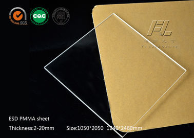 Κίνα Διαφανές ακρυλικό φύλλο 0.540mm Pmma ESD πάχος για το χώρισμα δωματίων προμηθευτής